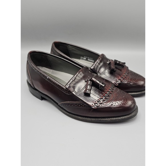 VTG‎ Dexter Penny Loafers Men's Size 11 WW Burgundy Oxblood Leather Made in USA - Picture 1 of 11